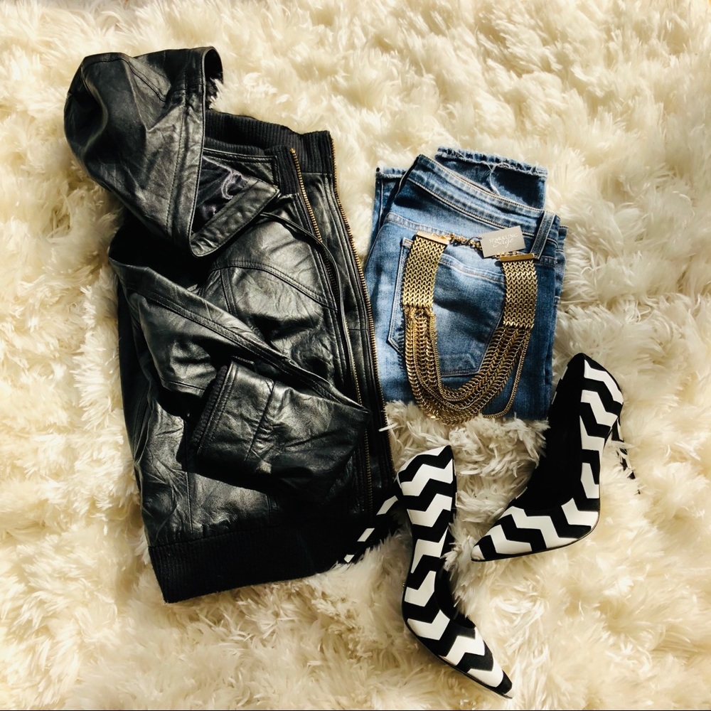 Monarchy Leather Jacket, Medium - image 4